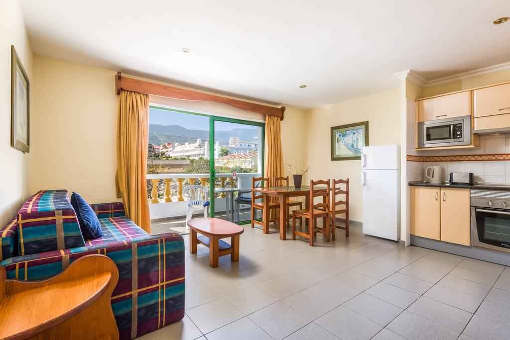 All two-bedroom apartments at Club Tarahal are fully self-catering and feature a private balcony or terrace with mountain views.