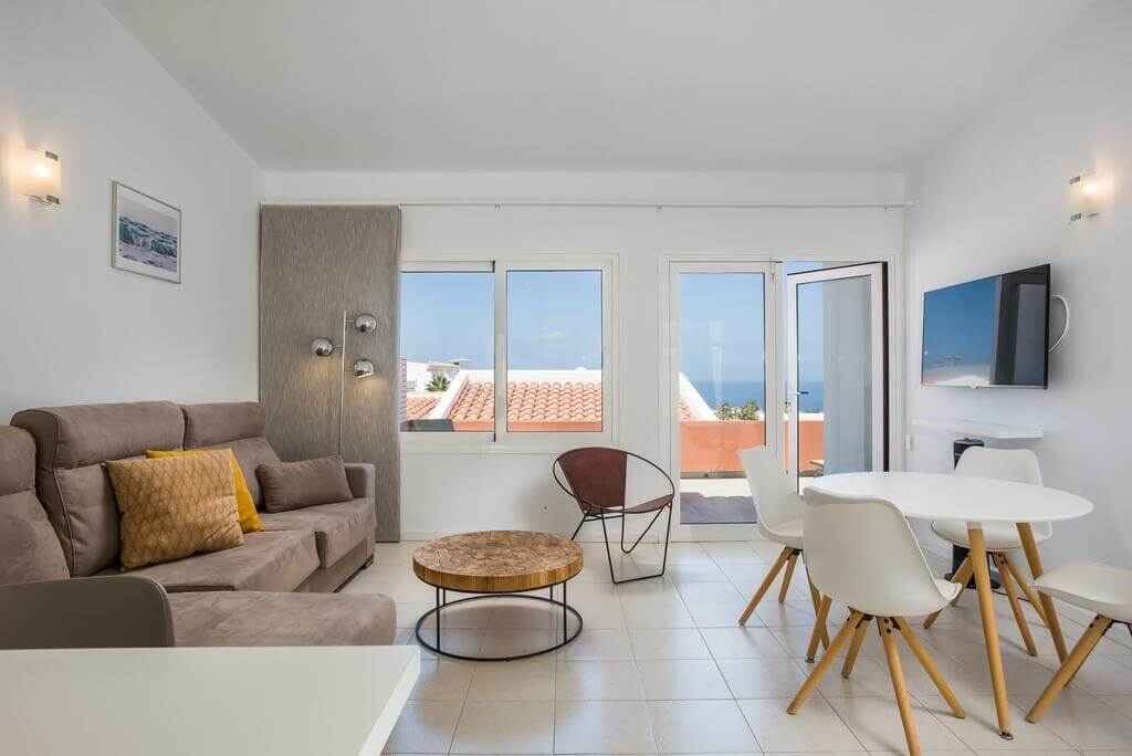 All one-bedroom apartments at Club Tarahal sleep up to 4 people and are fully self-catering which feature a private balcony or terrace with either ocean or mountain views.